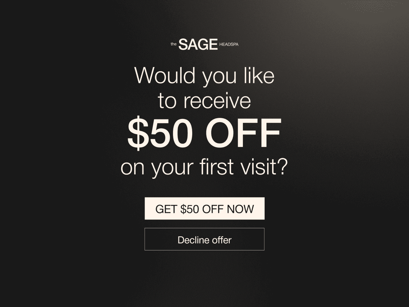 Sage HeadSpa Delray Beach, FL Featured Special